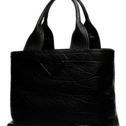 Borsa shopping in pelle Prada 1BG440 nera
