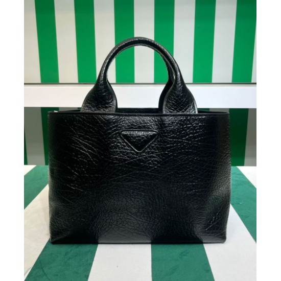 Replica Borsa shopping in pelle Prada 1BG440 nera