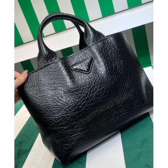 Replica Borsa shopping in pelle Prada 1BG440 nera