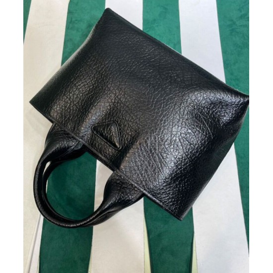 Replica Borsa shopping in pelle Prada 1BG440 nera