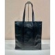 Replica Borsa tote media in pelle nappa anticata Prada 1BG587 nera Replica Borsa tote media in pelle nappa anticata Prada 1BG587 nera