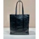 Replica Borsa tote media in pelle nappa anticata Prada 1BG587 nera Replica Borsa tote media in pelle nappa anticata Prada 1BG587 nera