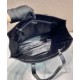 Replica Borsa tote media in pelle nappa anticata Prada 1BG587 nera Replica Borsa tote media in pelle nappa anticata Prada 1BG587 nera