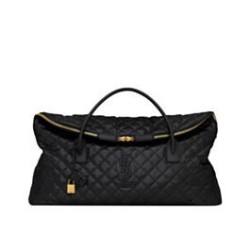 Borsa Da Viaggio Gigante YSL Saint Laurent Es In Pelle Trapuntata Nera