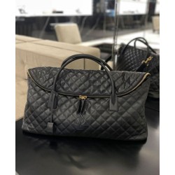 Borsa Da Viaggio Gigante YSL Saint Laurent Es In Pelle Trapuntata Nera