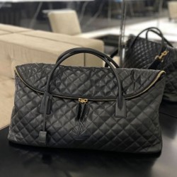 Borsa Da Viaggio Gigante YSL Saint Laurent Es In Pelle Trapuntata Nera