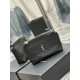Replica Astuccio cosmetico con cerniera YSL Saint Laurent Gaby 23 cm nero