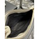 Replica Astuccio cosmetico con cerniera YSL Saint Laurent Gaby 23 cm bianco