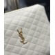 Replica Astuccio cosmetico con cerniera YSL Saint Laurent Gaby 23 cm bianco