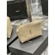 Replica Pochette cosmetica con cerniera YSL Saint Laurent Gaby 23 cm albicocca