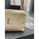 Replica Pochette cosmetica con cerniera YSL Saint Laurent Gaby 23 cm albicocca