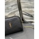 Replica YSL Saint Laurent Gaby Borsa a tracolla con cerniera nera 18 cm