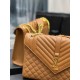 Replica Borsa a busta grande YSL Saint Laurent Mix Matelasse Caramello 31cm