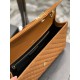 Replica Borsa a busta grande YSL Saint Laurent Mix Matelasse Caramello 31cm