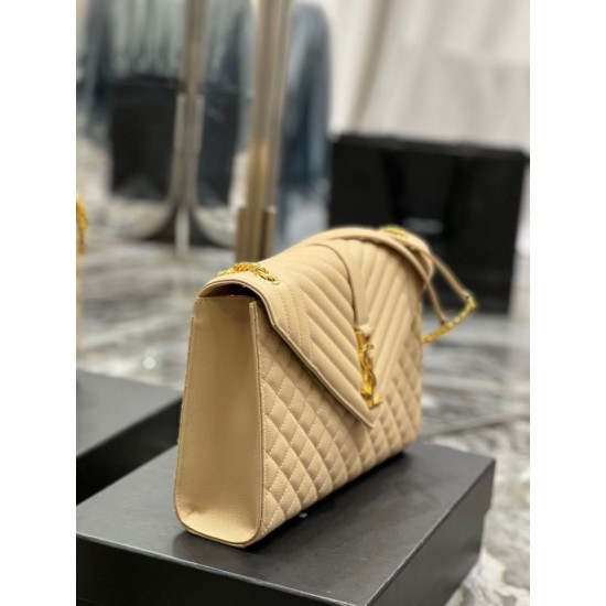 Replica Borsa a busta grande YSL Saint Laurent Mix Matelasse Albicocca 31cm Replica Borsa a busta grande YSL Saint Laurent Mix Matelasse Albicocca 31cm