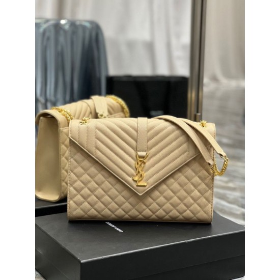 Replica Borsa a busta grande YSL Saint Laurent Mix Matelasse Albicocca 31cm Replica Borsa a busta grande YSL Saint Laurent Mix Matelasse Albicocca 31cm