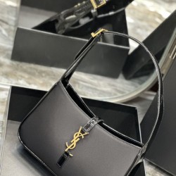Borsa YSL Saint Laurent Le 5 A 7 Cassander Hobo 23 cm nera