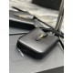 Replica YSL Saint Laurent Le 5 A 7 Mini pelle conciata al vegetale verticale nera