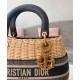 Replica Christian Dior Borsa Lady Dior media albicocca Replica Christian Dior Borsa Lady Dior media albicocca