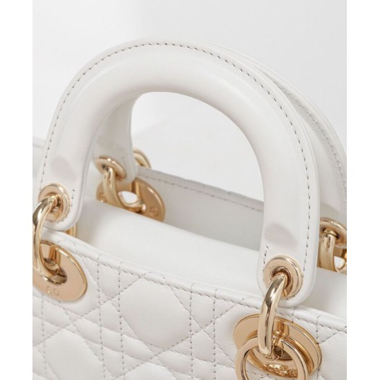 Replica Borsa Christian Dior Lady D-Joy bianca