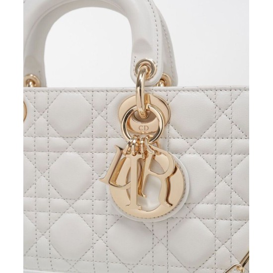 Replica Borsa Christian Dior Lady D-Joy bianca