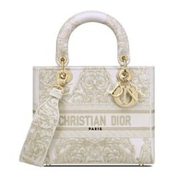 Christian Dior Borsa media Lady D-Lite dorata