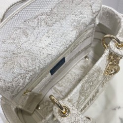 Christian Dior Borsa media Lady D-Lite dorata