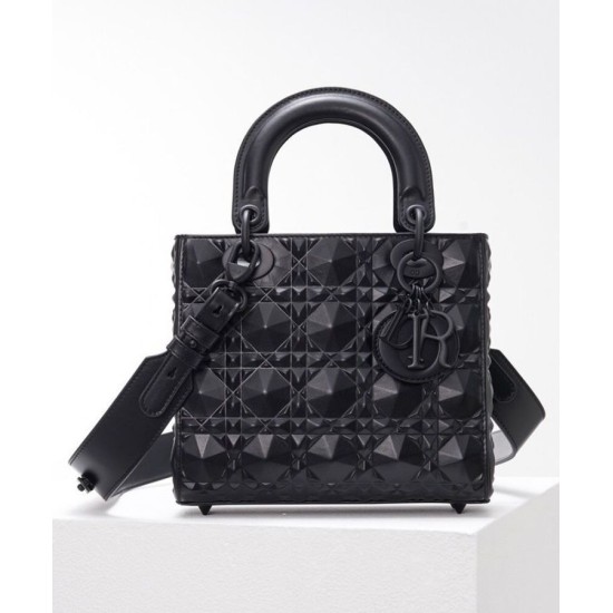 Replica Christian Dior Borsa piccola Lady Dior My Abcdior nera