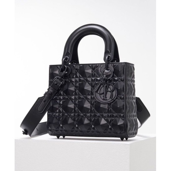 Replica Christian Dior Borsa piccola Lady Dior My Abcdior nera