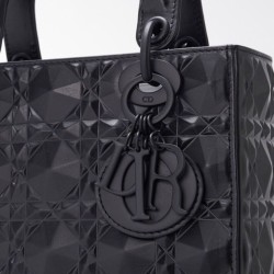 Christian Dior Borsa piccola Lady Dior My Abcdior nera
