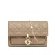 Replica Christian Dior Lady Dior Chain Pouch Albicocca Replica Christian Dior Lady Dior Chain Pouch Albicocca