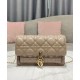 Replica Christian Dior Lady Dior Chain Pouch Albicocca Replica Christian Dior Lady Dior Chain Pouch Albicocca