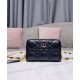 Replica Astuccio Christian Dior Mini Dior Caro con cerniera nero Replica Astuccio Christian Dior Mini Dior Caro con cerniera nero