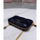 Replica Astuccio Christian Dior Mini Dior Caro con cerniera nero Replica Astuccio Christian Dior Mini Dior Caro con cerniera nero