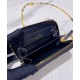 Replica Astuccio Christian Dior Mini Dior Caro con cerniera nero Replica Astuccio Christian Dior Mini Dior Caro con cerniera nero