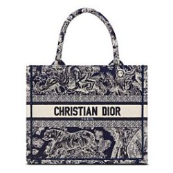 Christian Dior Borsa piccola Dior Book Tote blu scuro