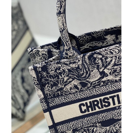 Replica Christian Dior Borsa piccola Dior Book Tote blu scuro Replica Christian Dior Borsa piccola Dior Book Tote blu scuro