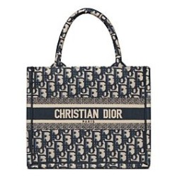Christian Dior Borsa piccola Dior Book Tote blu scuro
