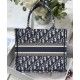Replica Christian Dior Borsa piccola Dior Book Tote blu scuro Replica Christian Dior Borsa piccola Dior Book Tote blu scuro