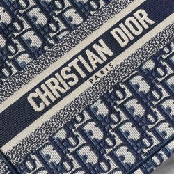 Christian Dior Borsa piccola Dior Book Tote blu scuro
