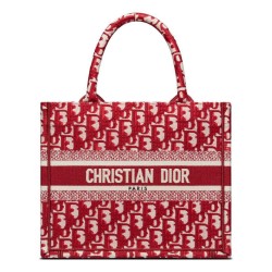 Christian Dior Borsa piccola Dior Book Tote rossa