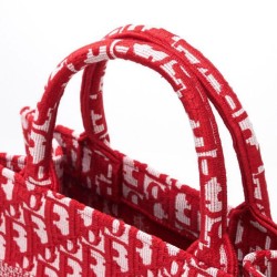Christian Dior Borsa piccola Dior Book Tote rossa