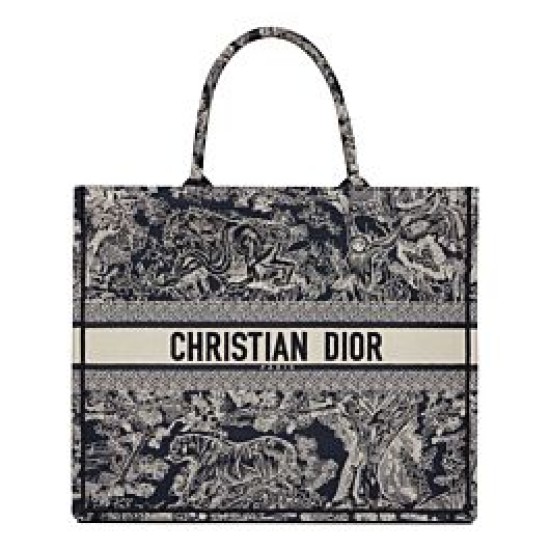 Replica Christian Dior Borsa grande libro Dior blu scuro Replica Christian Dior Borsa grande libro Dior blu scuro