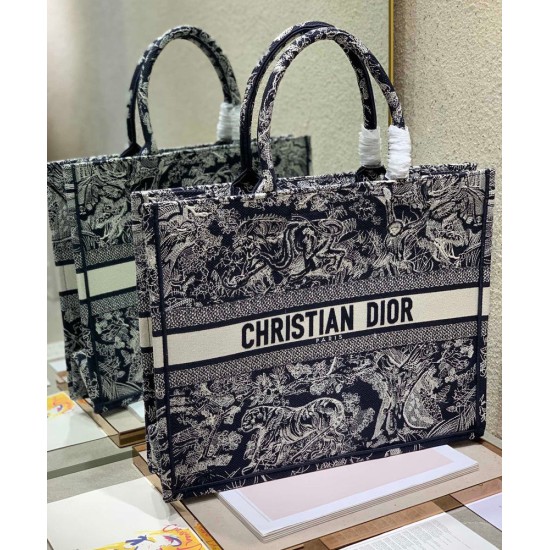 Replica Christian Dior Borsa grande libro Dior blu scuro Replica Christian Dior Borsa grande libro Dior blu scuro