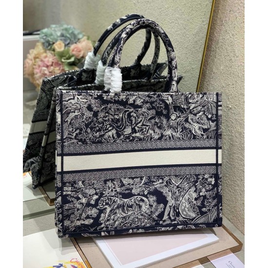 Replica Christian Dior Borsa grande libro Dior blu scuro Replica Christian Dior Borsa grande libro Dior blu scuro