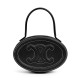 Replica Celine Oval Minaudiere Cuir Triomphe Pelle Di Vitello Liscia Nera