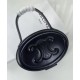 Replica Celine Oval Minaudiere Cuir Triomphe Pelle Di Vitello Liscia Nera