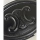 Replica Celine Oval Minaudiere Cuir Triomphe Pelle Di Vitello Liscia Nera