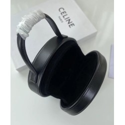Celine Oval Minaudiere Cuir Triomphe Pelle Di Vitello Liscia Nera