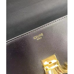 Celine Borsa A Tracolla Catena Triomphe Pelle Di Vitello Lucida Nera